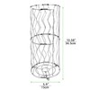 Megier Decorative Metal Standing Toilet Tissue Holder for Bathroom/Powder Room,