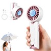 Handheld Portable Fan with Ice Cooling,Ice Cooling Umbrella Clip-on Fan,