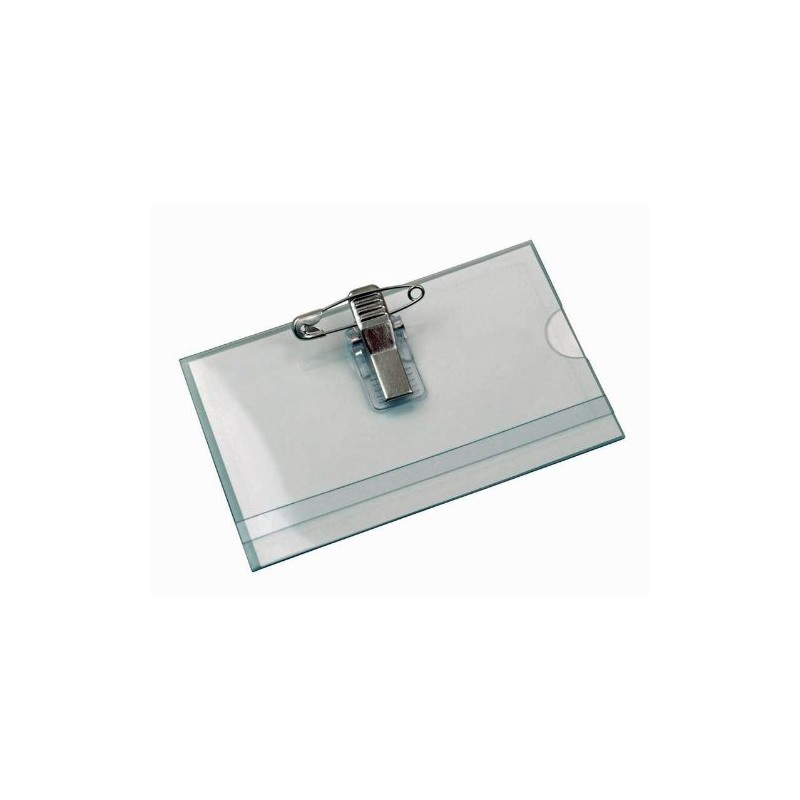 FALAMBI 100 x Name Badges / Card Holders with Insert
