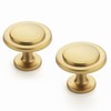 Ravinte 30 Pack 1-1/4" Cabinet Handles Brushed Brass Kitchen Knobs