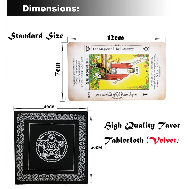 Tarot Cards Deck with Meanings On Them,Tarot Cards Deck for