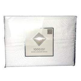 Art of the Weave 1000 TC Cotton Blend Sheet Set Feathers/Leave