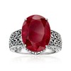 Ross-Simons 13.00 Carat Ruby Ring in Sterling Silver. Size 7