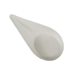 '"Pure" 50 finger food Sugar Cane Plates 10.5 cm x 5.7 cm, White "Drop – Pack of 50