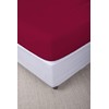 Max Color Cotton Fitted Sheet, Double, Burgundy