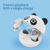 AMAFACE Panda - Auriculares inalámbricos con funda de carga IPX5,