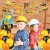 SKTMH Construction Birthday Decorations with Construction Happy Birthday Banner, Cupcake