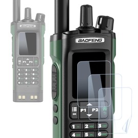 BAOFENG (3 Pack) Walkie Talkies Screen Protector Tempered Hydrogel Film Specially Designed DM-32UV UV-32,Anti-impact Provide full protection for Two Way Radio Scree