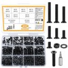 450 Pcs M3 Bolts and Nuts Set, M3 Countersunk Screws