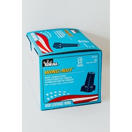 Wing-Nut Wire Connector 600V 14-6 AWG 25 Per Box, Blue