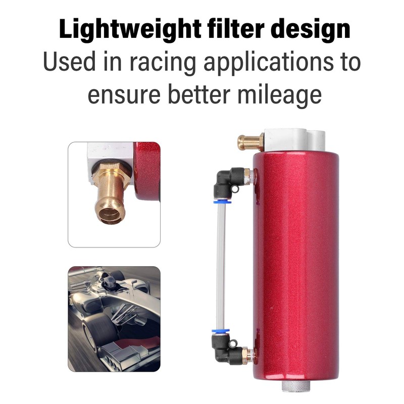 Aramox Universal Car Oil Catch Can Kit Can Kit con