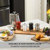 CHEFVANTAGE Salt and Pepper Shakers Set with Adjustable Pour Holes