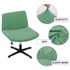 Paquete de 2 fundas de elastano para silla sin brazos,