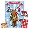 Rudolph Red Nose Christmas Family Party Game Pin the Nose