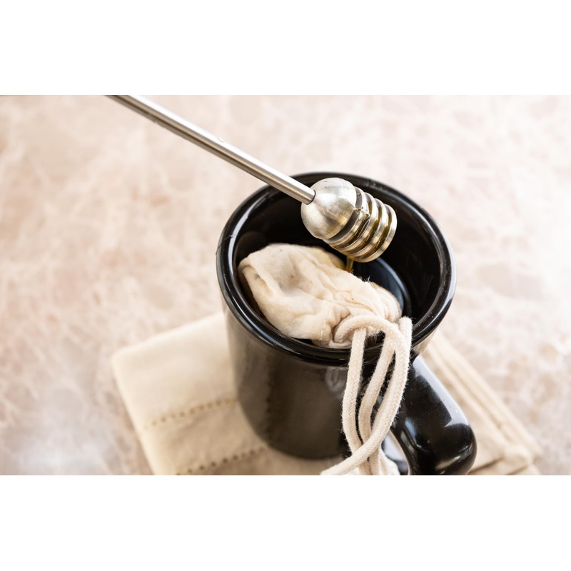 Fox Run Honey Dipper, Stainless Steel Honey Stirring Stick, 6.5"