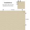 INFRANGE 2.5' x 50' Balcony Privacy Fence Screen Mesh Windscreen