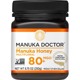 Manuka Doctor - MGO 80+ Manuka Honey Multifloral, 100% Pure New Zealand Honey. Certified. Guaranteed. Raw. Non-GMO (8.75oz)