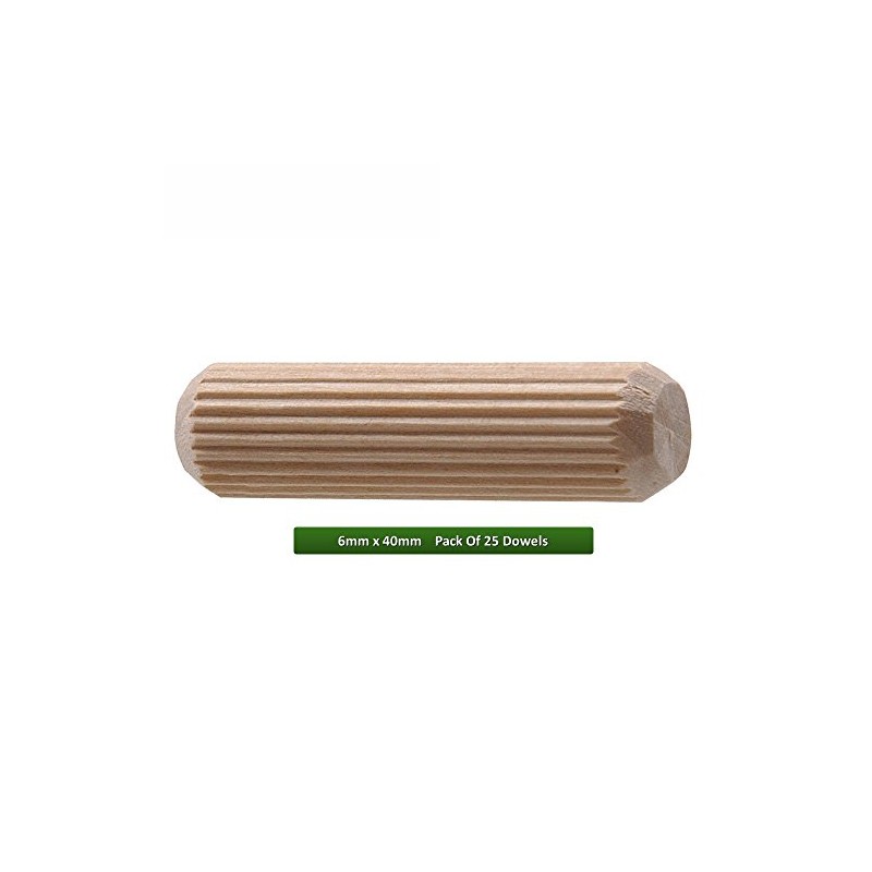 Fort Fasteners Wooden Dowel 6mm x 40mm Pack of 25