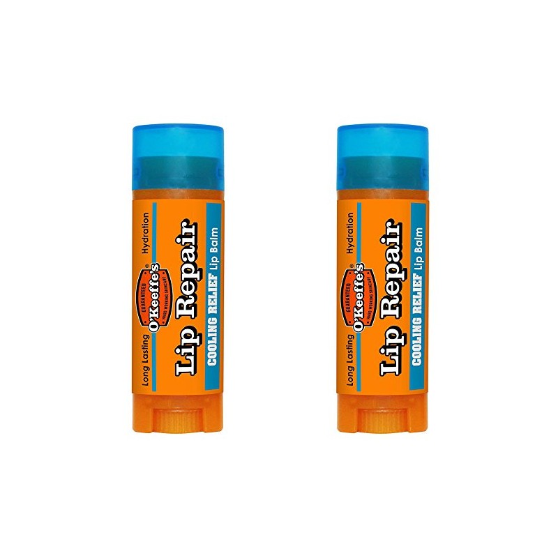 2 x O'Keeffe's Lip Balm Repair Stick Cooling 4.2g