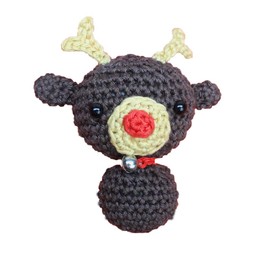 Hardicraft Make Your Own Crochet Kit with Instructions and Material for Mini Reindeer Approx. 9 cm