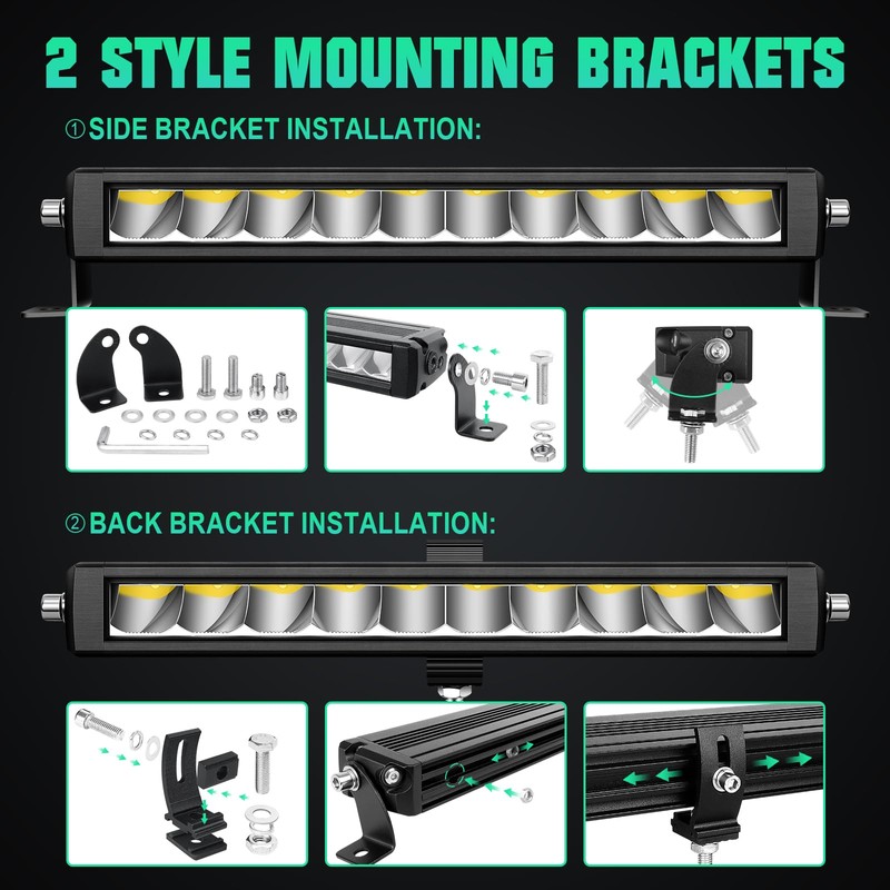SKYWORLD 12 Inch 30W LED Light Bar with DT Connector,