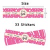 33 Pcs It's a Girl Water Bottle Labels, Baby Shower