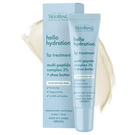 Petal Fresh Skin ResQ Hello Hydration Lip Treatment – Made in Korea – Multi-Peptide Complex 3% + Shea Butter – For Dry, Chapped Lips – Fragrance Free, Deeply Hydrates & Smooths – 0.35 oz (10 mL)