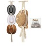 Yulejo Macrame Hat Hangers Boho Hat Rack for Wall Western