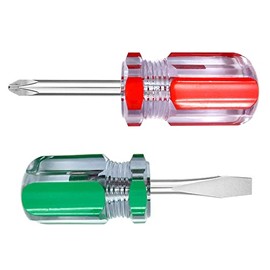 Slotted Phillips Screwdriver - Stubby Screwdriver Set Magnetic Tip Flat Phillips Short Screwdriver for Small Screws - Small Screwdriver Set Small Size Short Screw Driver Set eat with your tribe
