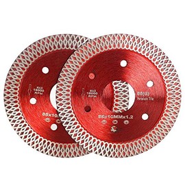 Casaverde 2 Pcs/Lot 3-3/8 Inch Diamond Porcelain Saw Blades Tile Blade for Cutting Porcelain Tile…