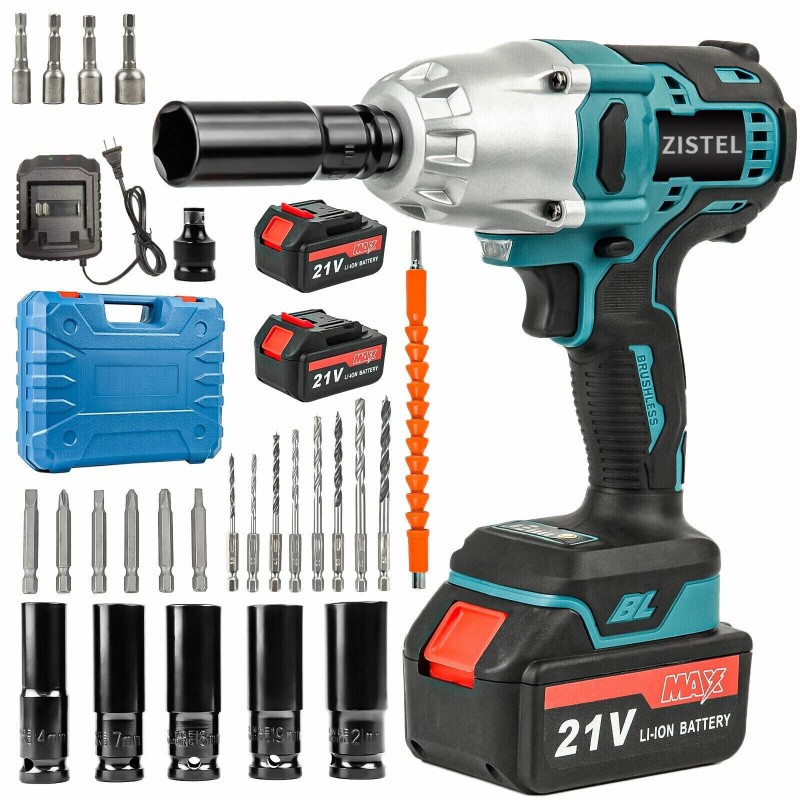 Zistel Max 800Nm Electric Impact Wrench 1/2" Brushless High Toque