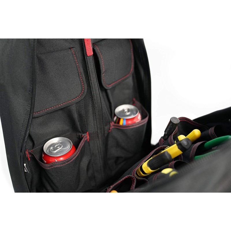 MELOTOUGH Wheeled Rolling Tool Backpack Heavy Duty Tradesman Pro Tool