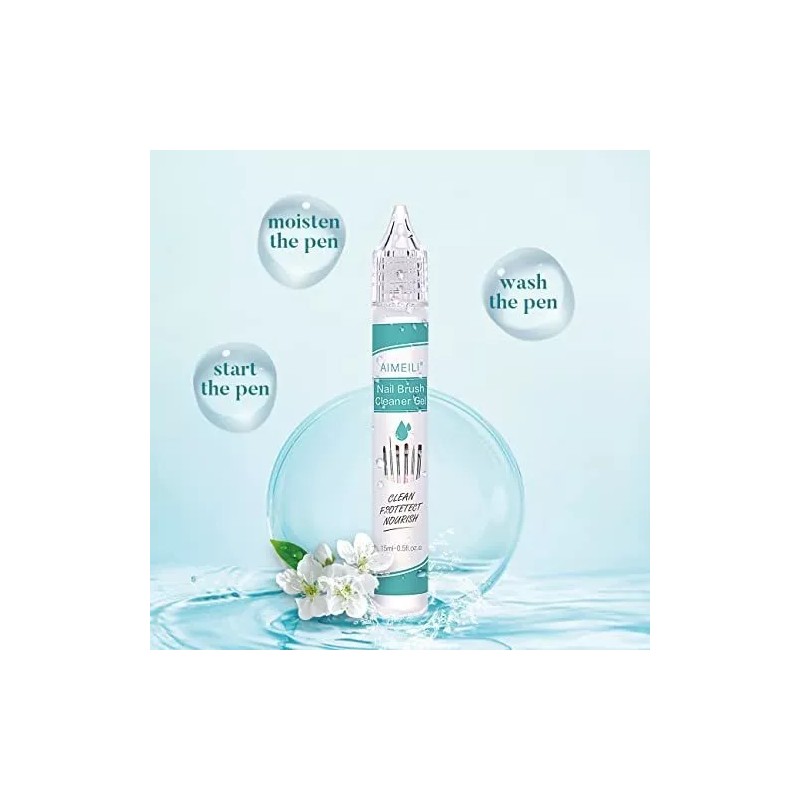 Aimeili Gel Limpiador Pinceles Uñas Acrílicas Y Manicura Gel -
