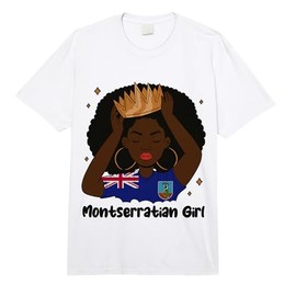 Montserratian Girl Afro Hair Melanin Montserrat Roots Comfort Colors Adult Heavyweight T-Shirt