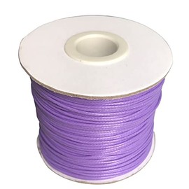 1 mm Waxed Cord for Jewelry Making Necklace String Wax Cord for Jewelry String Bracelet Cord 109 Yards/328 feet Waxed Cotton Cord for Jewelry Making(Purple)