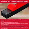 Pangda 20 Ft Rectangular Rubber Seal Strip with Self-Adhesive Tape,
