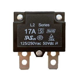 jiaruixin 2Pcs 17A 125/250Vac 50Vdc Automatic Reset Relay Fuse Therma Switch Circuit Breaker Current Overload Protector Children Ride On Toy Car Accessories