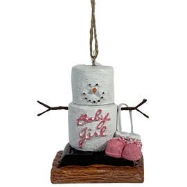 S'Mores New Baby Girl Christmas/ Everyday Ornament