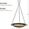 Good Directions BBH13-2 Hanging Bird Bath, Hangin - Aged Brass