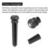 sourcing map Pack of 6 Ebony Acoustic Guitar Bridge End