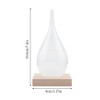 Storm Glass Drop shaped Storm Bottle Desktop Weather Station Predictor