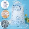 Ice Bags 10 lb with Drawstring, 50 Count Ice Bags