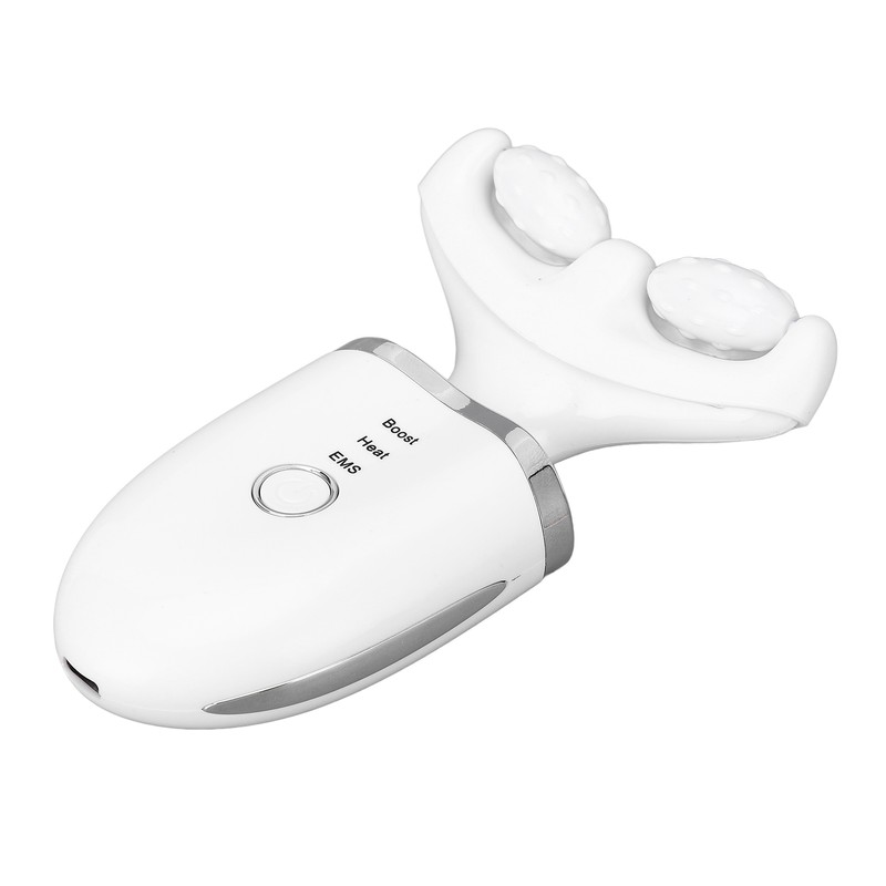 LED Neck Face Beauty Device with Detachable Massage Roller Heating