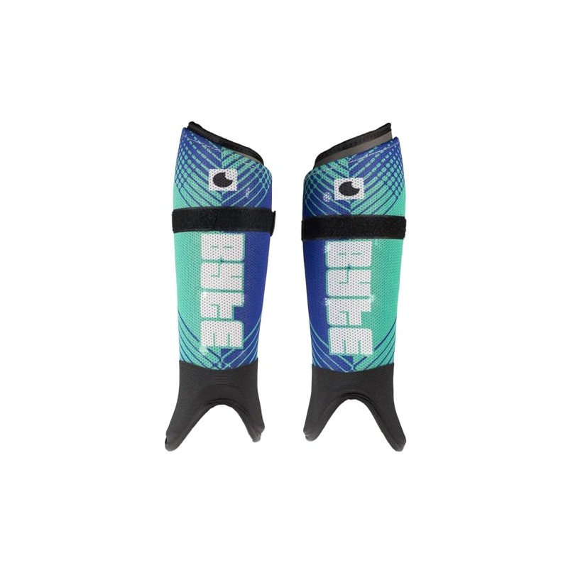 BYTE ZT SUBLIMATED HOCKEY SHINGUARDS TEAL/BLUE (MEDIUM)