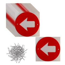 rejopfad Trail Markers Pack of 30, Bright Reflective Trail Marker Aluminum Signs Mark Your Trees for Hiking, Camping, Hunting