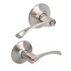 Prolok 11MAP Curve Tubular Handle, Satin Nickel Bath.