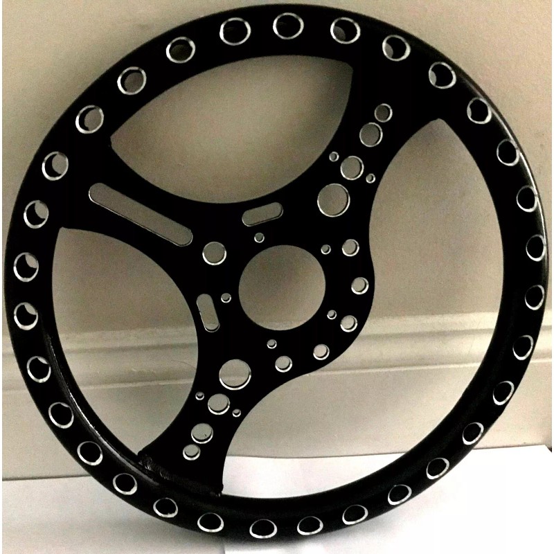 Unbranded 13.5" Super Lightweight 12 Gauge Racing Aluminum Steering Wheel
