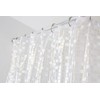 Croydex AE543440 Silver Mosaic Fully Waterproof PVC Shower Curtain, 1800