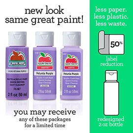 Apple Barrel Pintura acrílica, Lavanda clara 2 fl oz Classic, fácil de aplicar DIY para artes y manualidades, suministros de arte con acabado mate