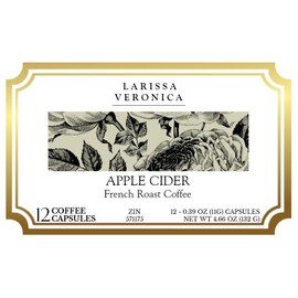 Apple Cider French Roast Coffee (Single Serve K-Cup Pods) (Gourmet, Naturally Flavored, Whole Coffee Beans) (12 pods, ZIN: 571175) - 3 Pack
